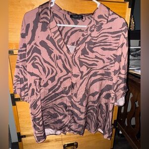 Rachel Zoe Zebra Print Blouse